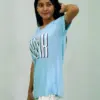 Chillax Print Air Blue T-shirt & Tofu Pant Night Dress