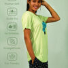 Stay Graceful Lettuce Green T-shirt & Salute Navy Shorts Set