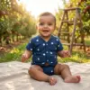 Jabala & Nappy Set - Playout (43) Orchard Navy Blue Jabala & Nappy Set