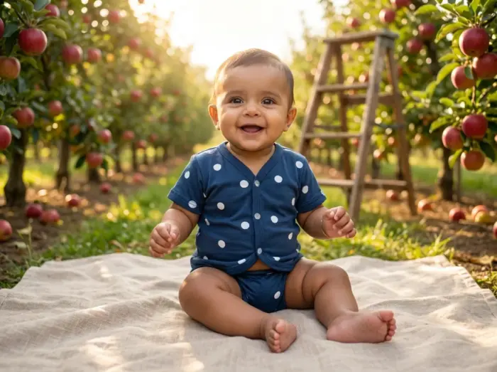 Jabala & Nappy Set - Playout (43) Orchard Navy Blue Jabala & Nappy Set