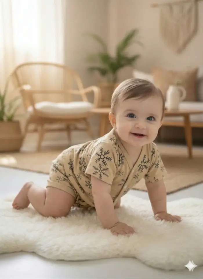 Whisper Snowflake Jabala & Nappy Set