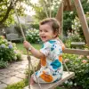 IMG_3939 Leaves & Cloud T-shirt & Shorts Toddler set