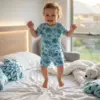 IMG_3945 Snowflake T-shirt & Shorts Toddler set