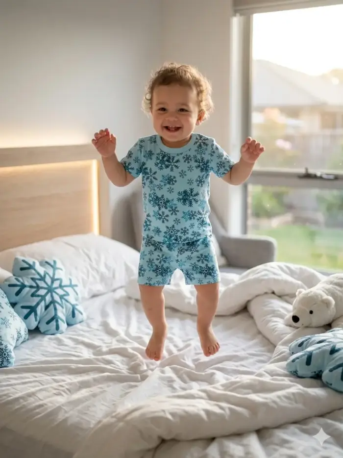 IMG_3945 Snowflake T-shirt & Shorts Toddler set